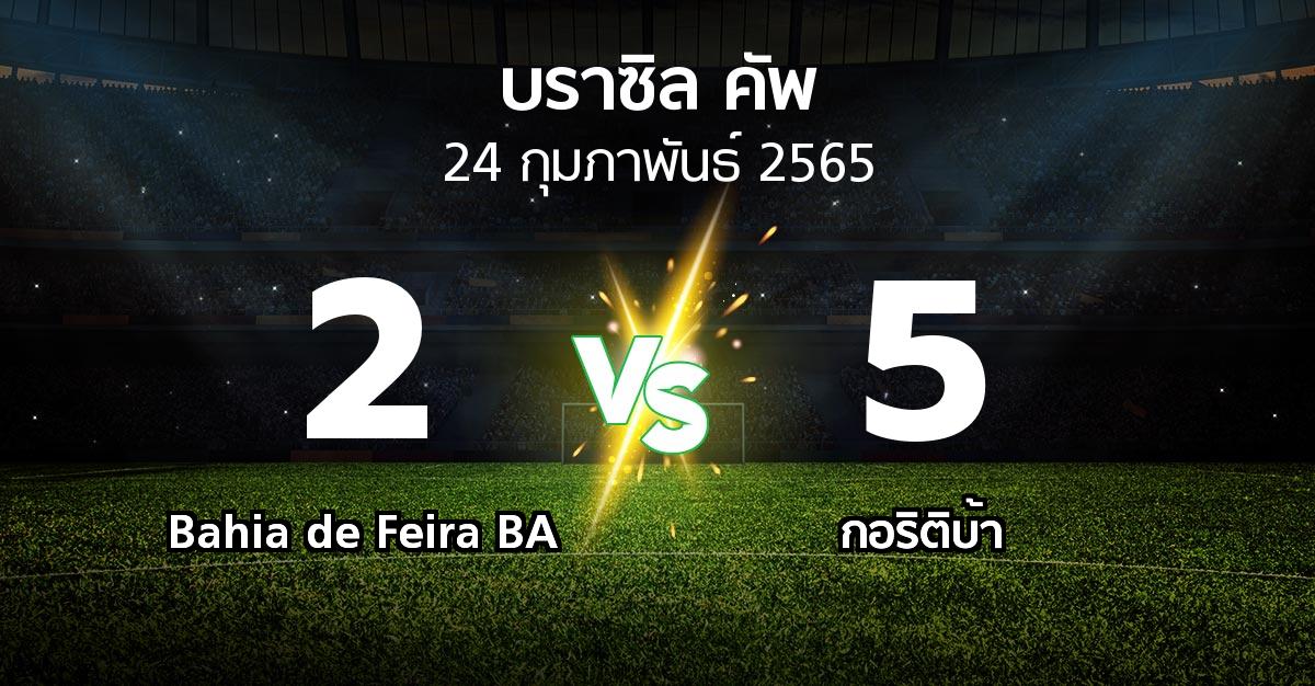 ผลบอล : Bahia de Feira BA vs กอริติบ้า (บราซิล-คัพ 2022)