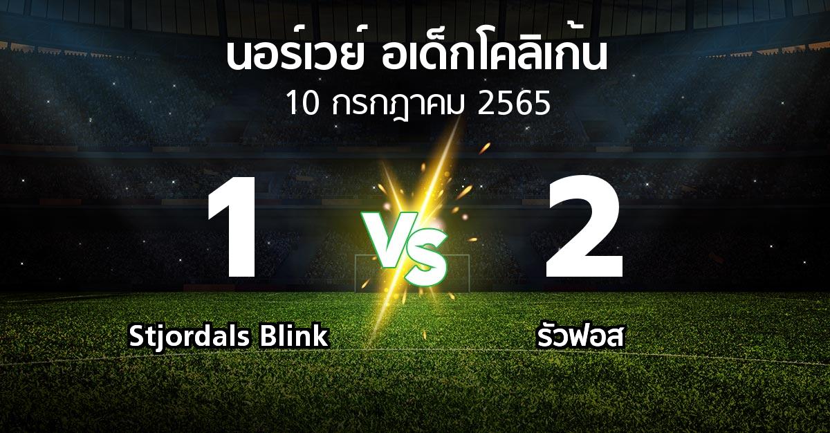 ผลบอล : Stjordals Blink vs รัวฟอส (นอร์เวย์-อเด็กโคลิเก้น 2022)