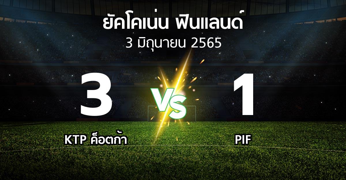ผลบอล : KTP ค็อตก้า vs PIF (ยัคโคเน่น-ฟินแลนด์ 2022)
