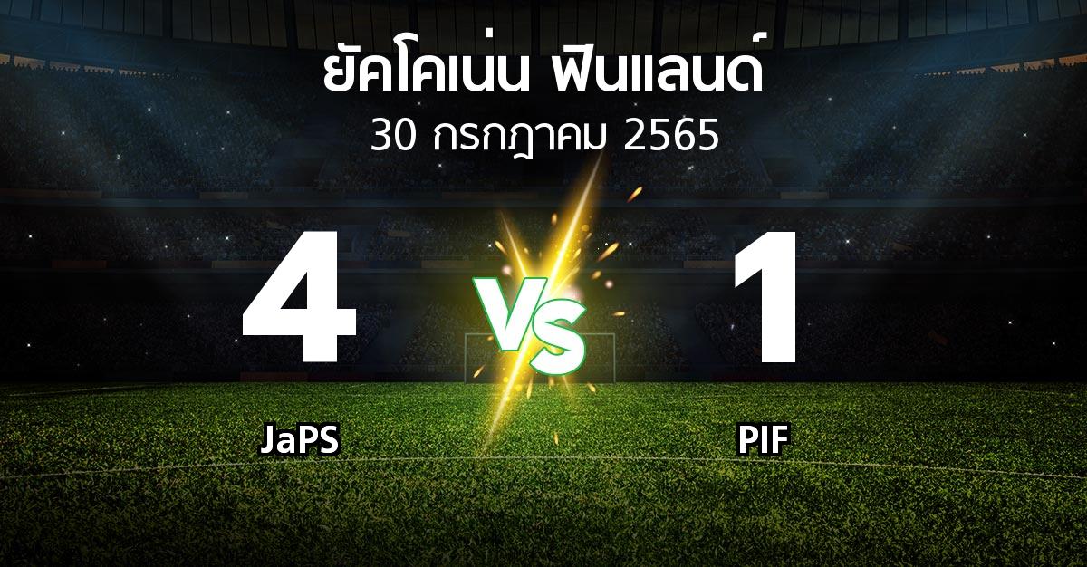ผลบอล : JaPS vs PIF (ยัคโคเน่น-ฟินแลนด์ 2022)