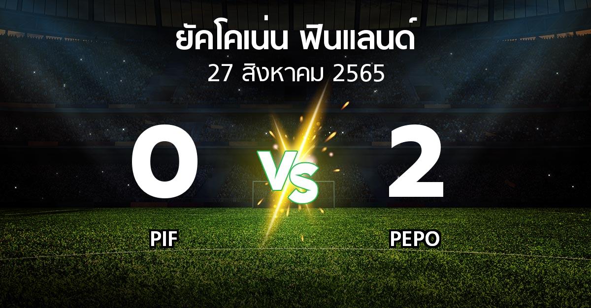 ผลบอล : PIF vs PEPO (ยัคโคเน่น-ฟินแลนด์ 2022)