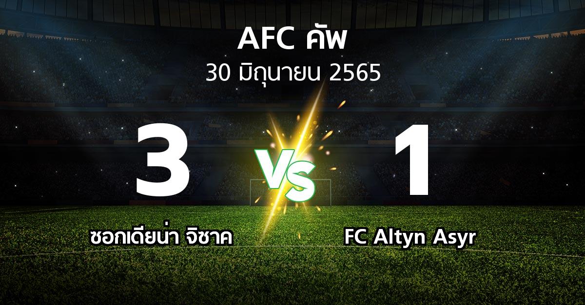 ผลบอล : ซอกเดียน่า จิซาค vs FC Altyn Asyr (เอเอฟซีคัพ 2022)