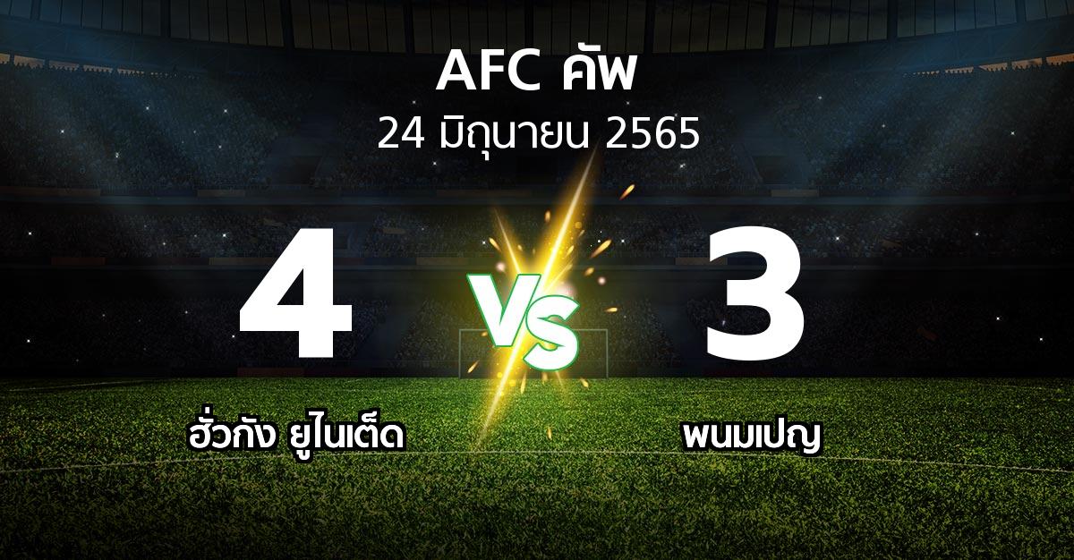 ผลบอล : ฮั่วกัง ยูไนเต็ด vs พนมเปญ (เอเอฟซีคัพ 2022)