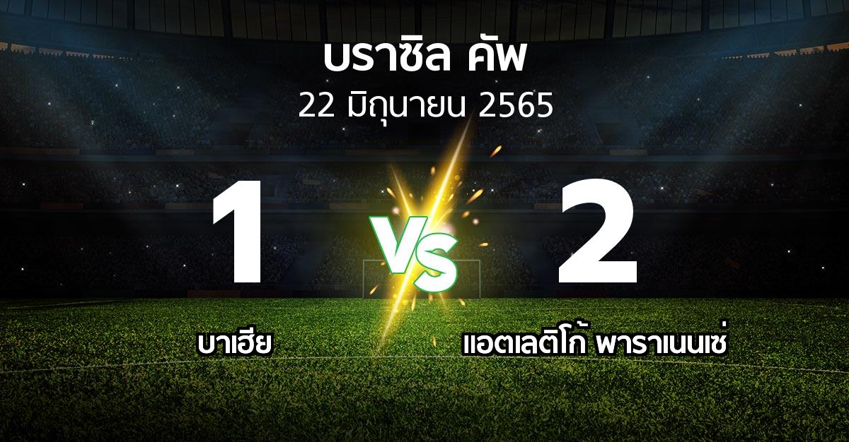 ผลบอล : บาเฮีย vs แอตเลติโก้ พาราเนนเซ่ (บราซิล-คัพ 2022)