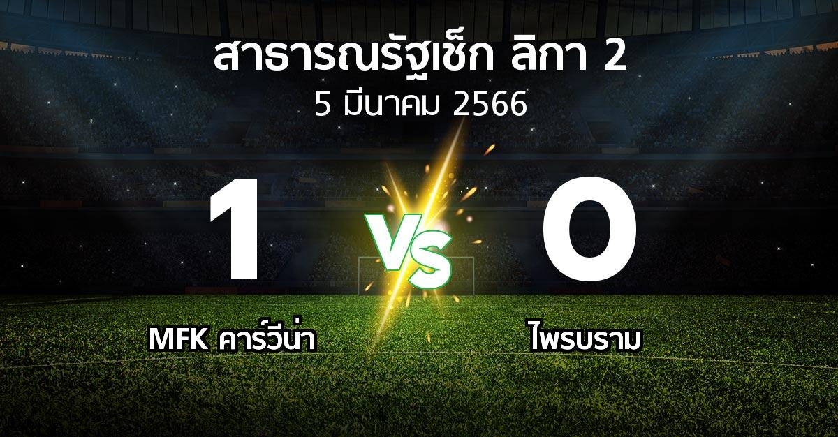 ผลบอล : MFK คาร์วีน่า vs ไพรบราม (สาธารณรัฐเช็ก-ลิกา-2 2022-2023)