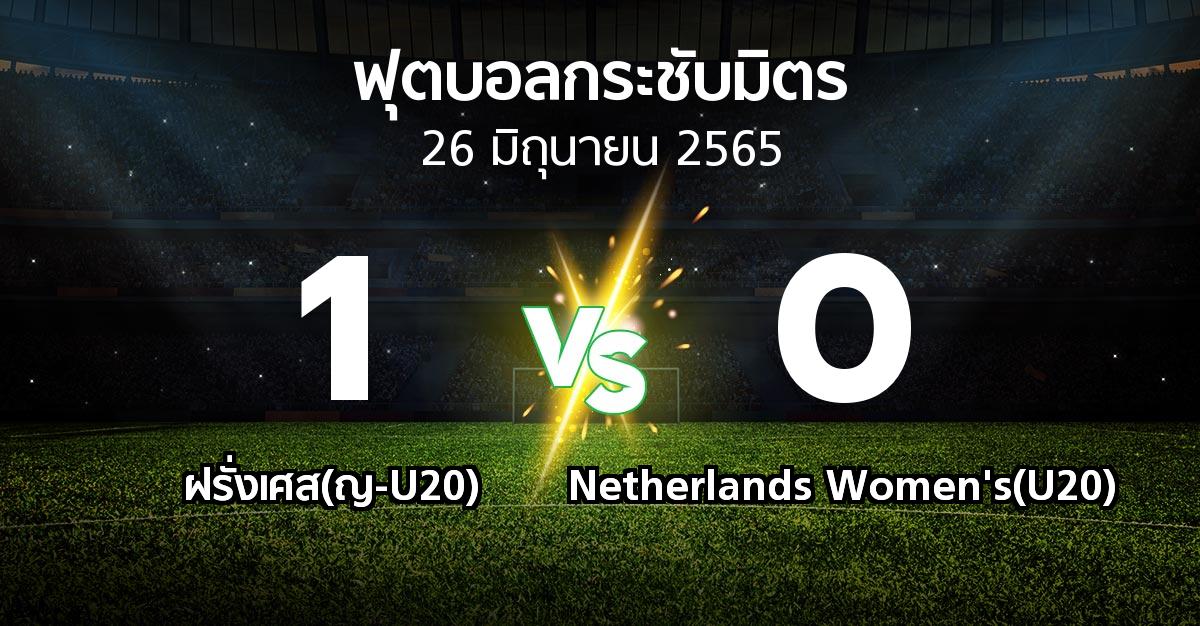 ผลบอล : ฝรั่งเศส(ญ-U20) vs Netherlands Women's(U20) (ฟุตบอลกระชับมิตร)