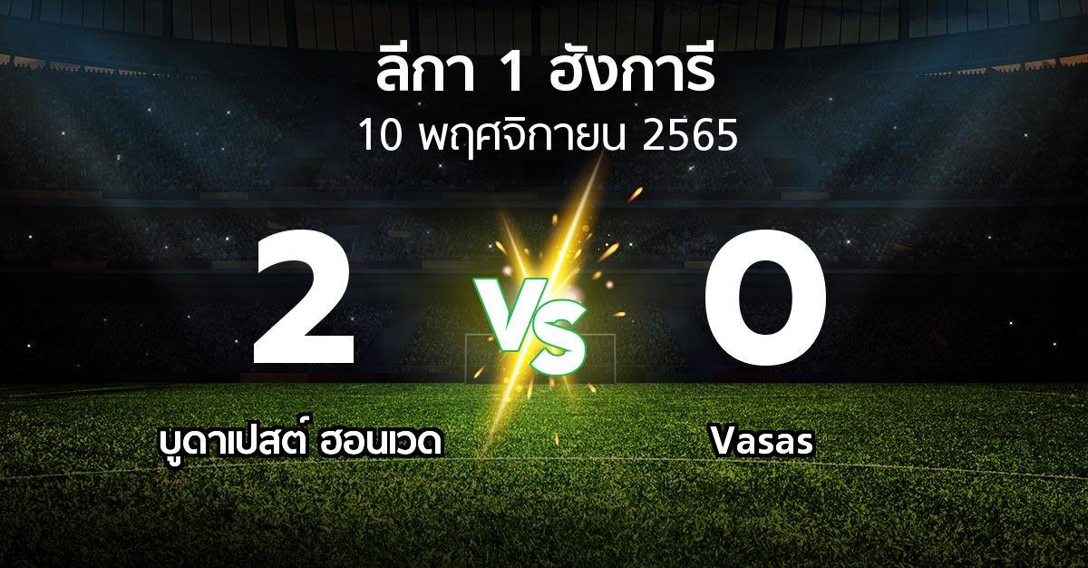 ผลบอล : บูดาเปสต์ ฮอนเวด vs Vasas (ลีกา-1-ฮังการี 2022-2023)