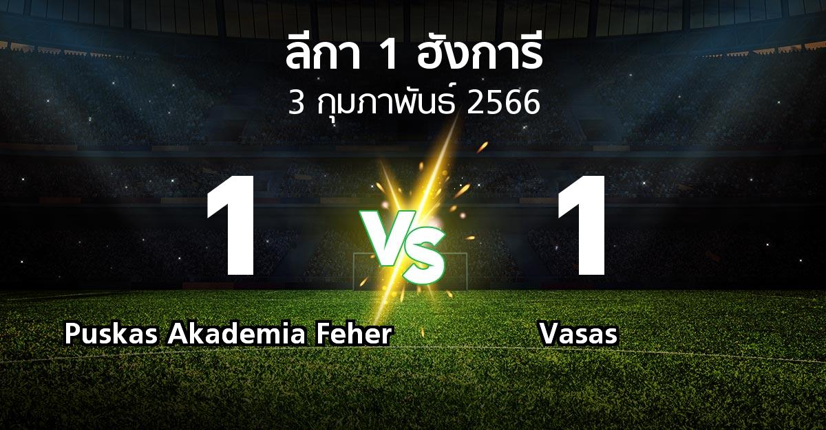 ผลบอล : Puskas Akademia Feher vs Vasas (ลีกา-1-ฮังการี 2022-2023)