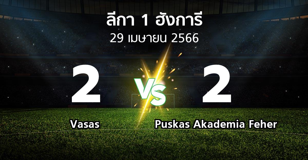 ผลบอล : Vasas vs Puskas Akademia Feher (ลีกา-1-ฮังการี 2022-2023)