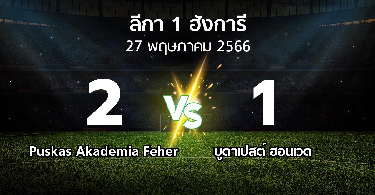 ผลบอล : Puskas Akademia Feher vs บูดาเปสต์ ฮอนเวด (ลีกา-1-ฮังการี 2022-2023)