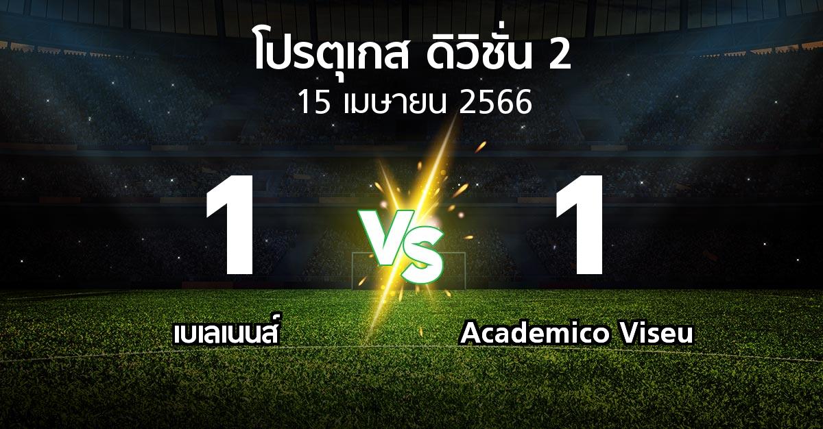 ผลบอล : เบเลเนนส์ vs Academico Viseu (โปรตุเกส-ดิวิชั่น-2 2022-2023)