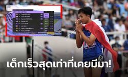 เรียกเทพได้ยัง? กรีฑาโลกยืนยัน "ภูริพล" รั้งที่ 1 ตลอดกาลวิ่ง 100 ม. รุ่น U18 (ภาพ)