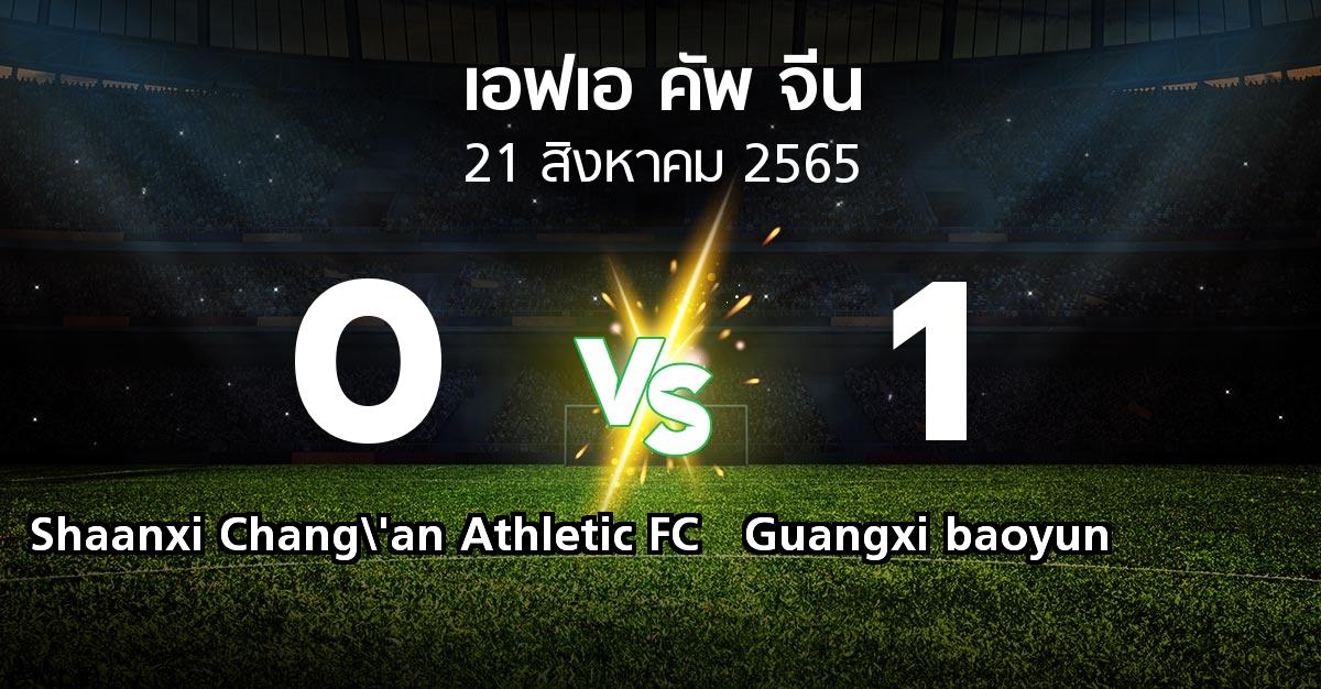 ผลบอล : Shaanxi Chang\'an Athletic FC vs Guangxi baoyun (เอฟเอ-คัพ-จีน 2022-2023)