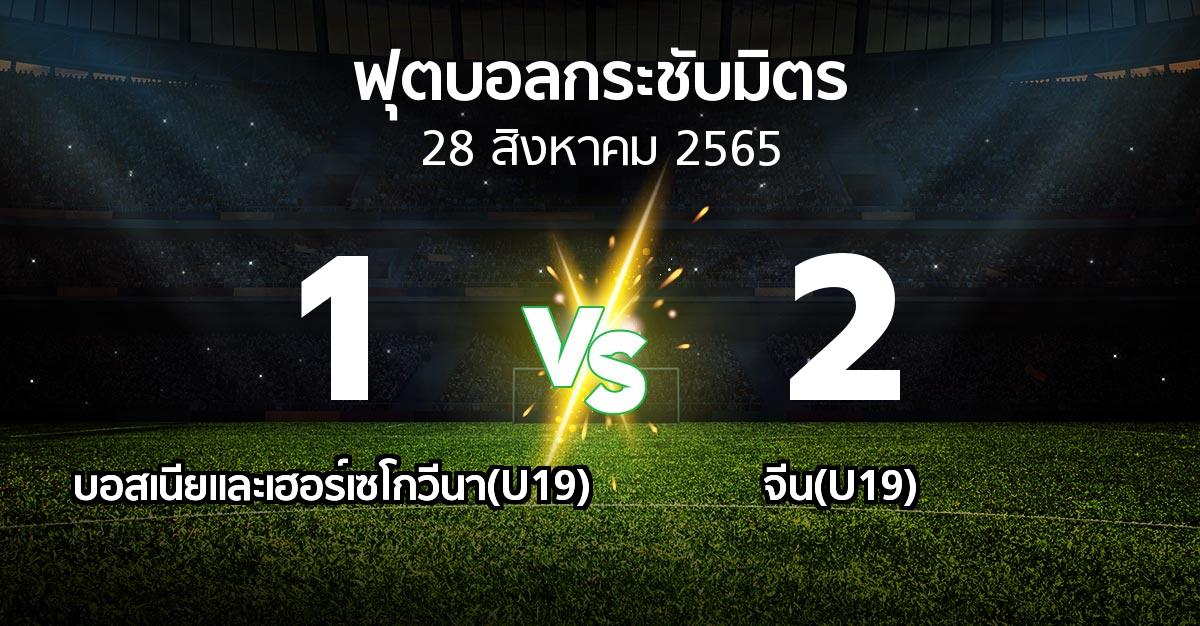 ผลบอล : บอสเนียและเฮอร์เซโกวีนา(U19) vs จีน(U19) (ฟุตบอลกระชับมิตร)