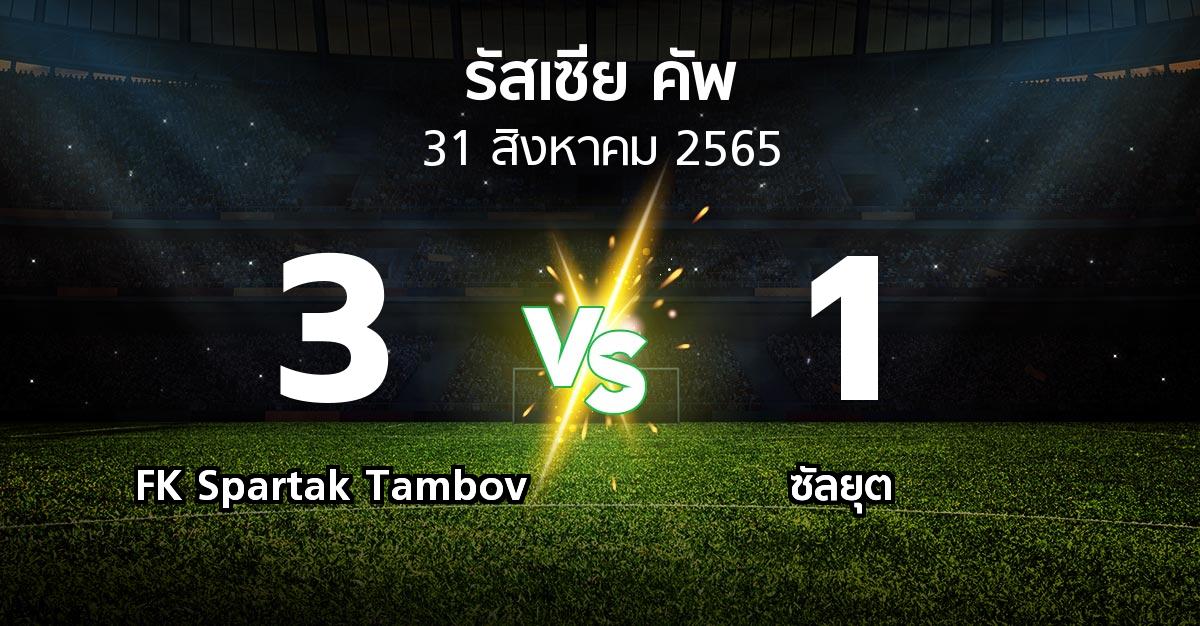 ผลบอล : FK Spartak Tambov vs ซัลยุต (รัสเซีย-คัพ 2022-2023)