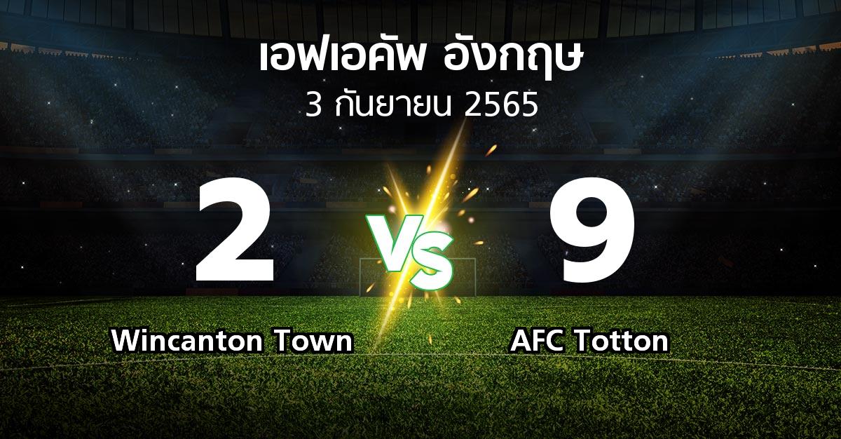 ผลบอล : Wincanton Town vs AFC Totton (เอฟเอ คัพ 2022-2023)