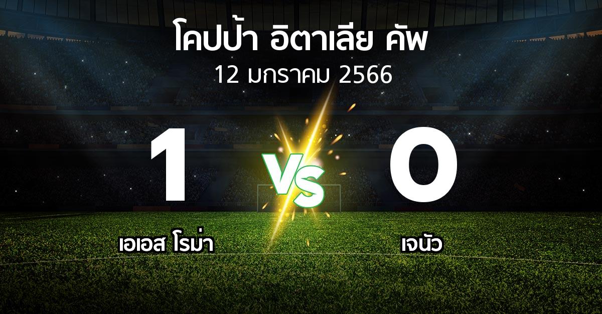 ผลบอล : เอเอส โรม่า vs เจนัว (โคปป้าอิตาเลียคัพ 2022-2023)