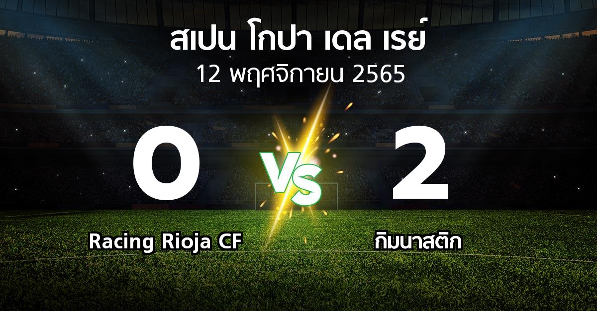 ผลบอล : Racing Rioja CF vs กิมนาสติก (สเปน-โกปาเดลเรย์ 2022-2023)