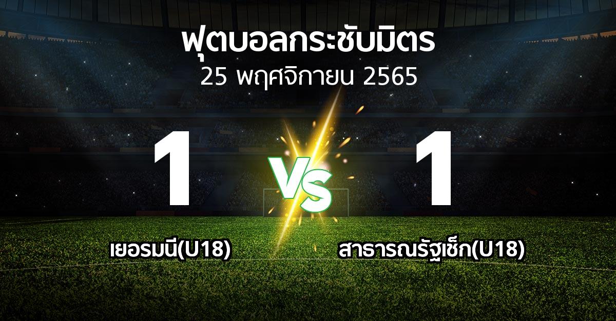 โปรแกรมบอล : เยอรมนี(U18) vs สาธารณรัฐเช็ก(U18) (ฟุตบอลกระชับมิตร)