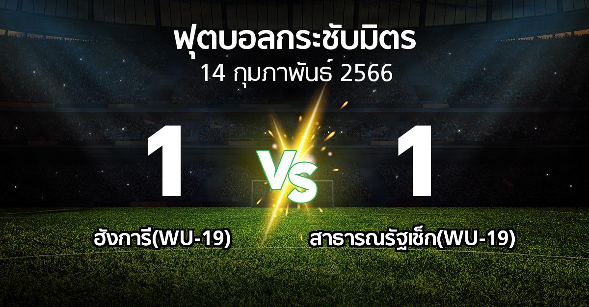 โปรแกรมบอล : ฮังการี(WU-19) vs สาธารณรัฐเช็ก(WU-19) (ฟุตบอลกระชับมิตร)