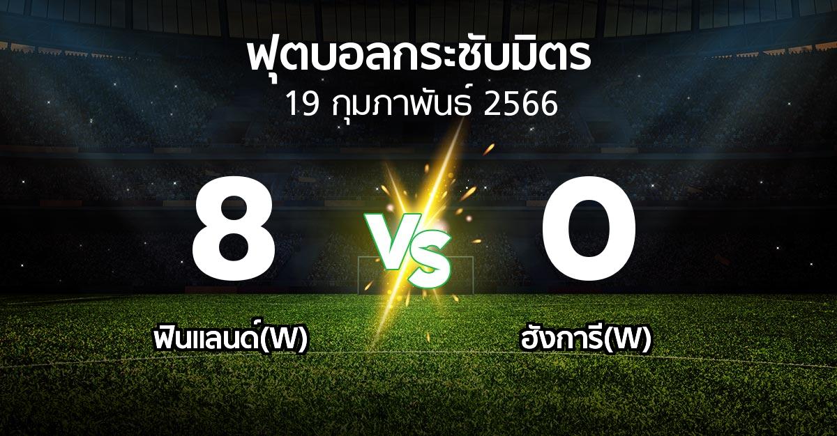 โปรแกรมบอล : ฟินแลนด์(W) vs ฮังการี(W) (ฟุตบอลกระชับมิตร)