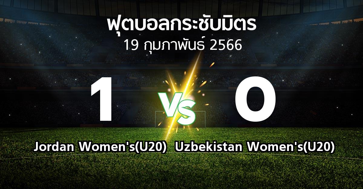 โปรแกรมบอล : Jordan Women's(U20) vs Uzbekistan Women's(U20) (ฟุตบอลกระชับมิตร)