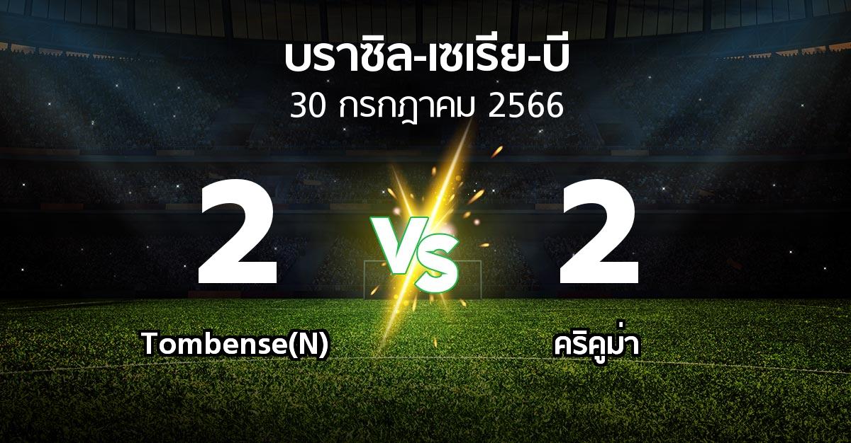 ผลบอล : Tombense(N) vs คริคูม่า (บราซิล-เซเรีย-บี 2023)