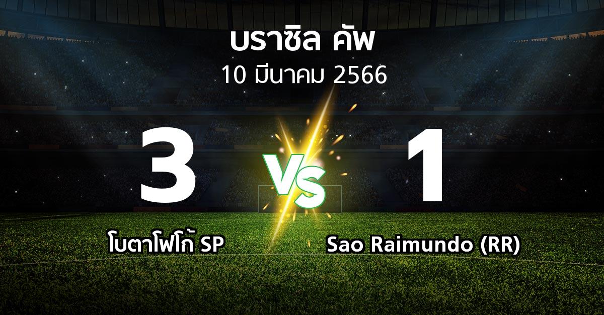 ผลบอล : โบตาโฟโก้ SP vs Sao Raimundo (RR) (บราซิล-คัพ 2023)