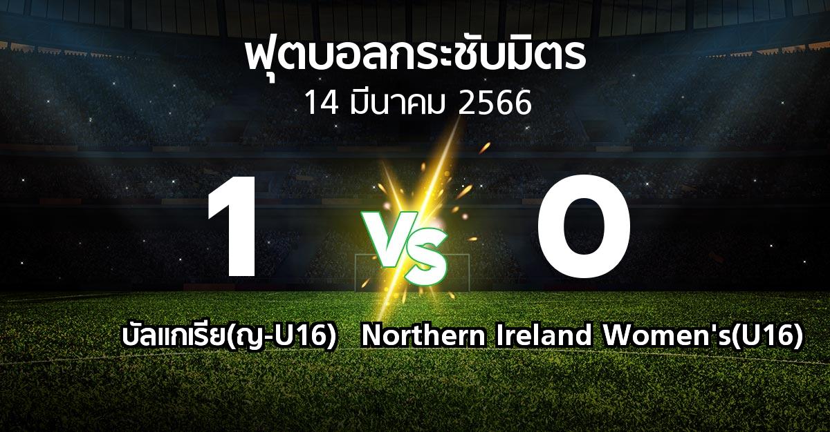 โปรแกรมบอล : บัลแกเรีย(ญ-U16) vs Northern Ireland Women's(U16) (ฟุตบอลกระชับมิตร)