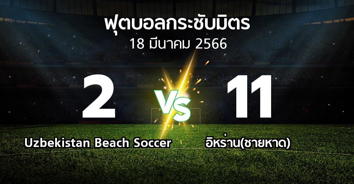 ผลบอล : Uzbekistan Beach Soccer vs อิหร่าน(ชายหาด) (ฟุตบอลกระชับมิตร)