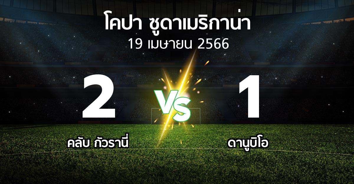 ผลบอล : คลับ กัวรานี่ vs ดานูบิโอ (โคปา-ซูดาเมริกาน่า 2023)