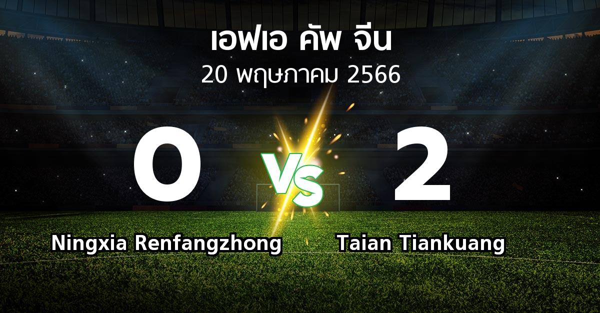 ผลบอล : Ningxia Renfangzhong vs Taian Tiankuang (เอฟเอ-คัพ-จีน 2023)