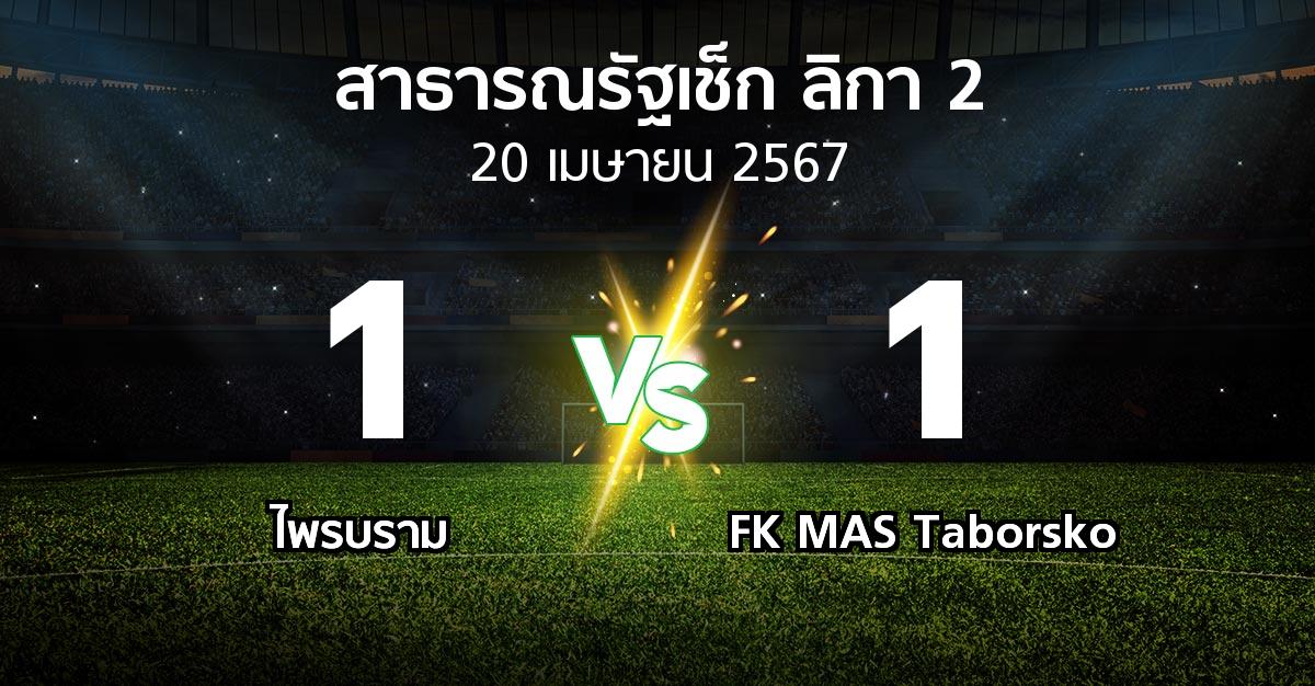 ผลบอล : ไพรบราม vs FK MAS Taborsko (สาธารณรัฐเช็ก-ลิกา-2 2023-2024)