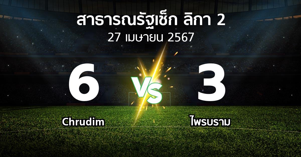 ผลบอล : Chrudim vs ไพรบราม (สาธารณรัฐเช็ก-ลิกา-2 2023-2024)