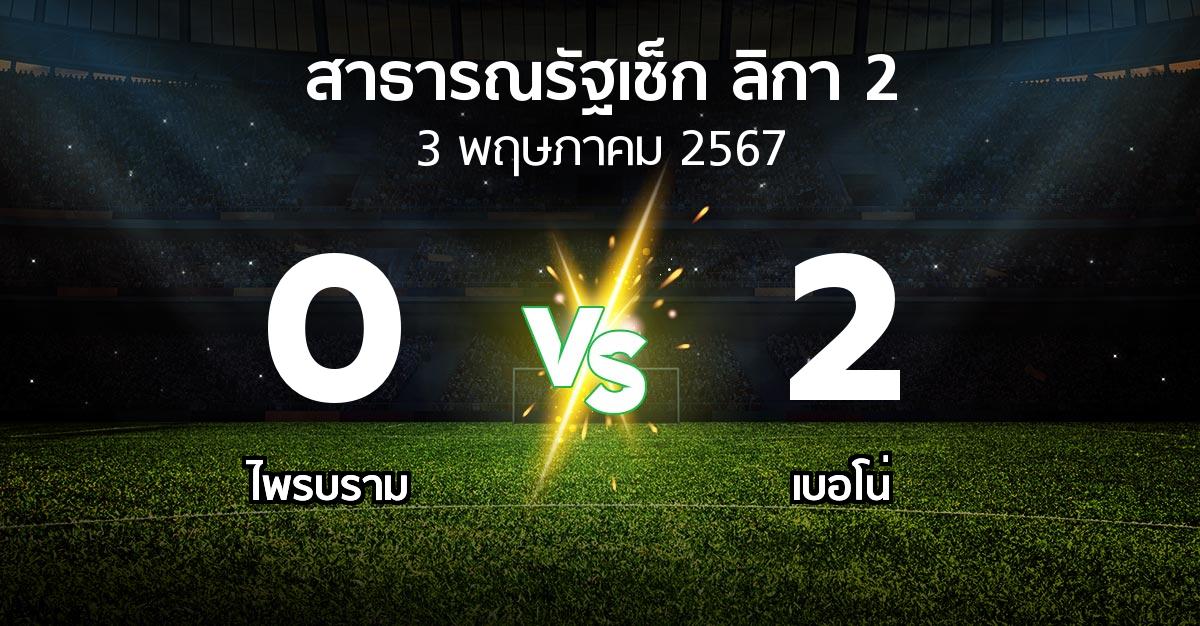 ผลบอล : ไพรบราม vs เบอโน่ (สาธารณรัฐเช็ก-ลิกา-2 2023-2024)