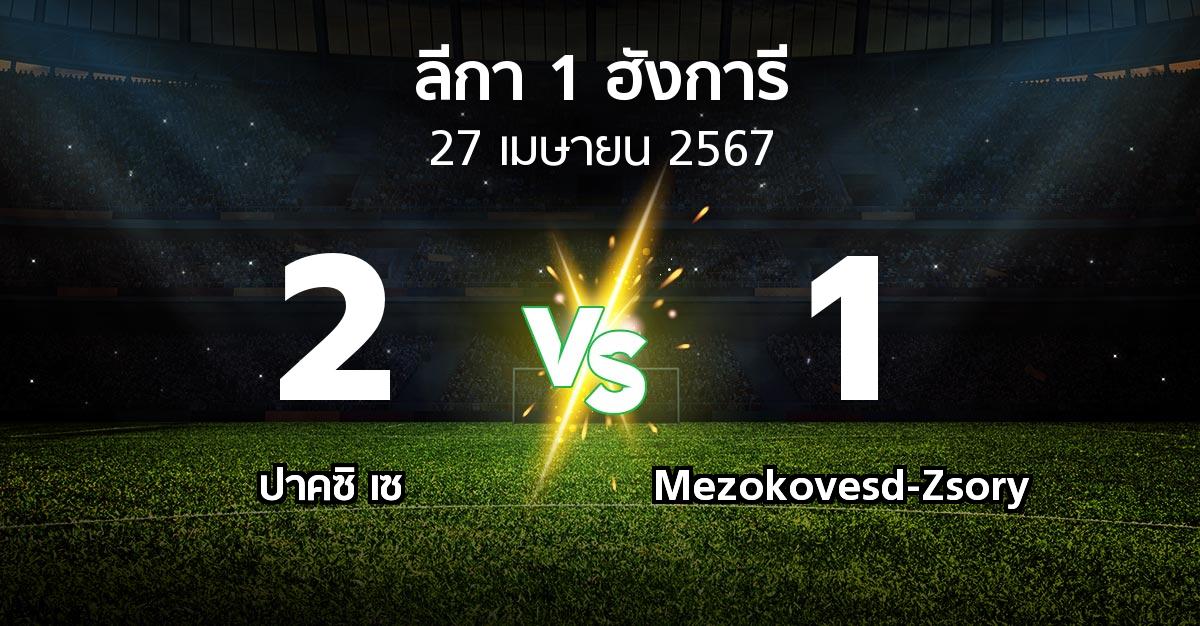 ผลบอล : ปาคซิ เซ vs Mezokovesd-Zsory (ลีกา-1-ฮังการี 2023-2024)