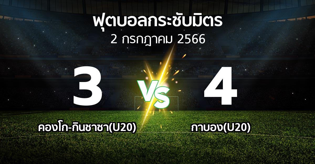 ผลบอล : คองโก-กินชาซา(U20) vs กาบอง(U20) (ฟุตบอลกระชับมิตร)