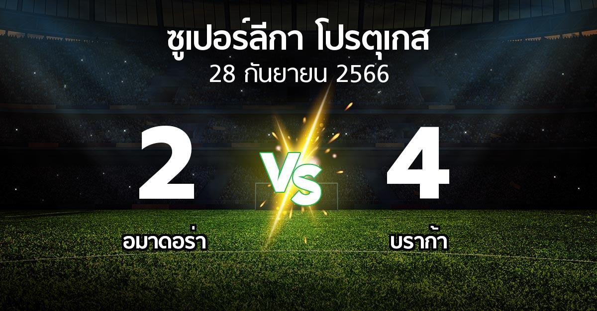 ผลบอล : อมาดอร่า vs บราก้า (ซูเปอร์ลีกา-โปรตุเกส 2023-2024)
