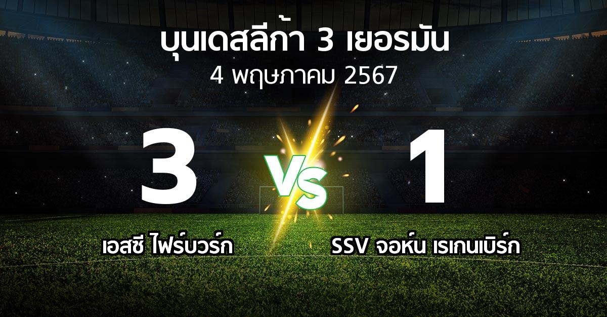 ผลบอล : เอสซี ไฟร์บวร์ก vs SSV จอห์น เรเกนเบิร์ก (บุนเดสลีก้า-3-เยอรมัน 2023-2024)