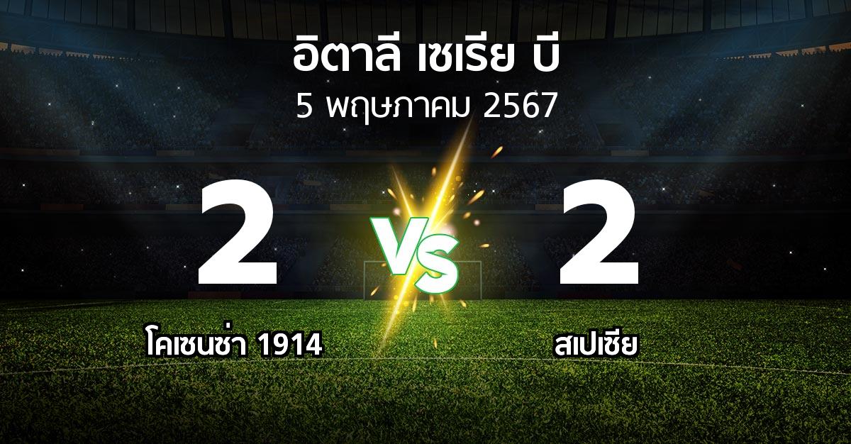 ผลบอล : โคเซนซ่า 1914 vs สเปเซีย (อิตาลี-เซเรีย-บี 2023-2024)