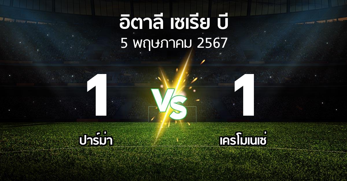 ผลบอล : ปาร์ม่า vs เครโมเนเซ่ (อิตาลี-เซเรีย-บี 2023-2024)