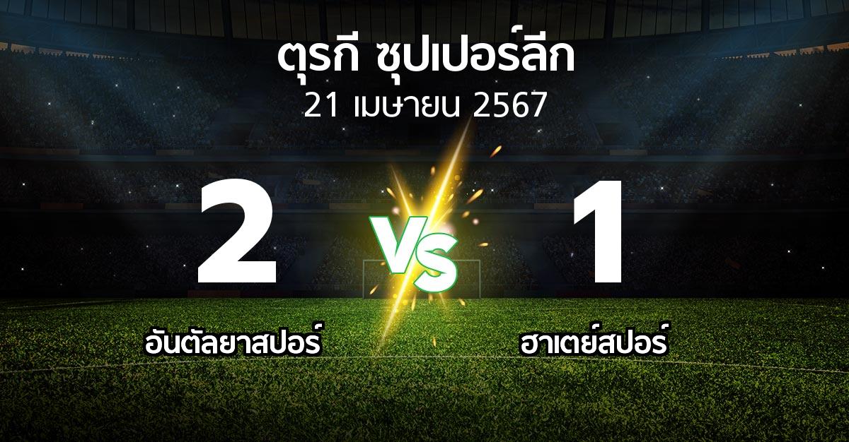 ผลบอล : อันตัลยา vs ฮาเตย์สปอร์ (ตุรกี-ซุปเปอร์ลีก 2023-2024)