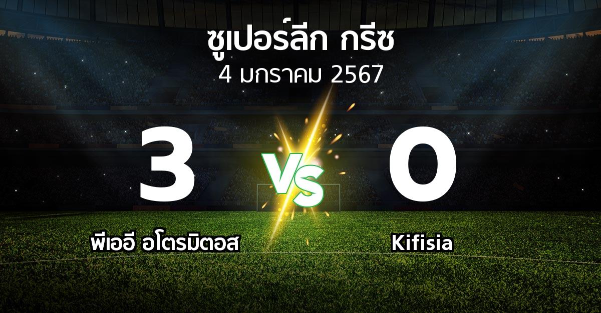 ผลบอล : พีเออี อโตรมิตอส vs Kifisia (ซูเปอร์ลีก-กรีซ 2023-2024)