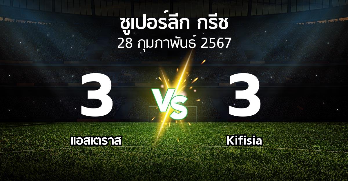ผลบอล : แอสเตราส vs Kifisia (ซูเปอร์ลีก-กรีซ 2023-2024)