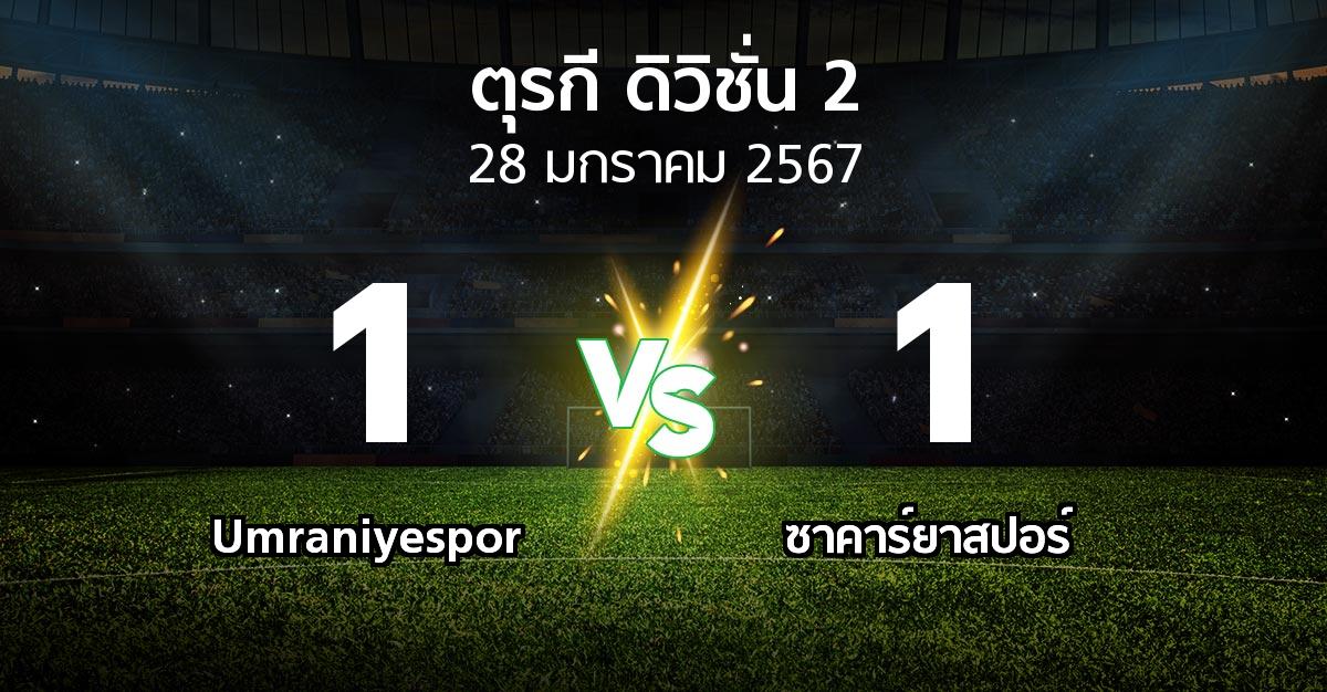 ผลบอล : Umraniyespor vs ซาคาร์ยาสปอร์ (ตุรกี-ดิวิชั่น-2 2023-2024)