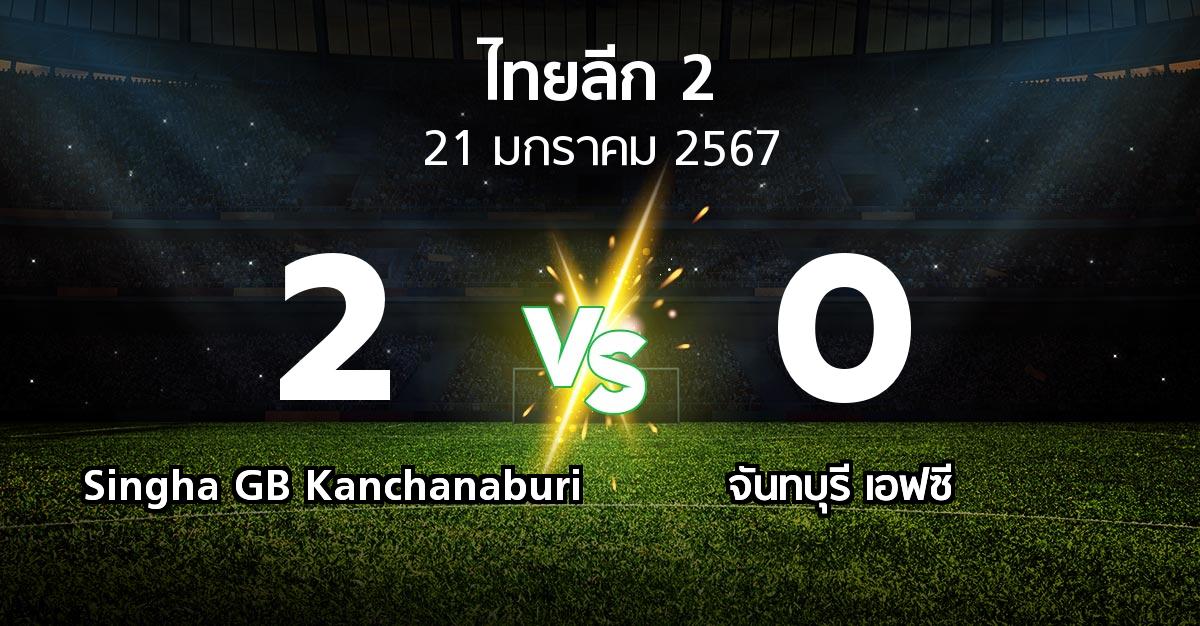 ผลบอล : Singha GB Kanchanaburi vs จันทบุรี เอฟซี (ไทยลีก 2 2023-2024)