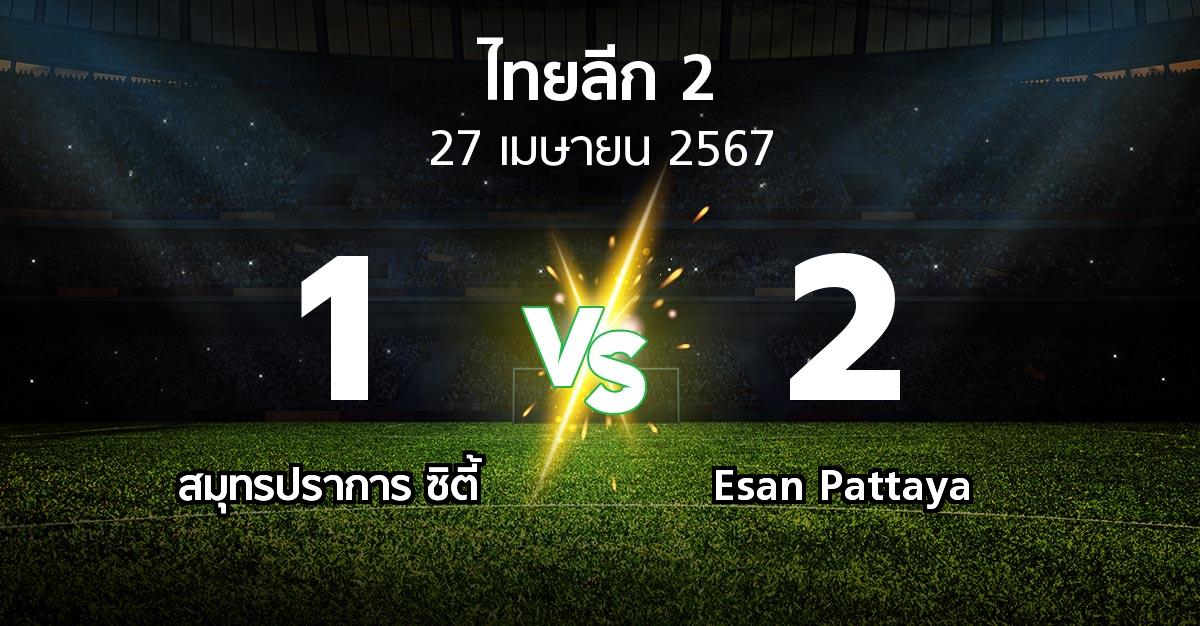 ผลบอล : สมุทรปราการ ซิตี้ vs Esan Pattaya (ไทยลีก 2 2023-2024)