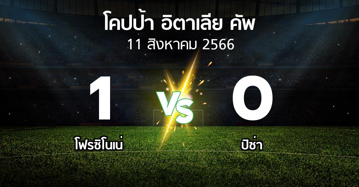 ผลบอล : โฟรซิโนเน่ vs ปิซ่า (โคปป้าอิตาเลียคัพ 2023-2024)