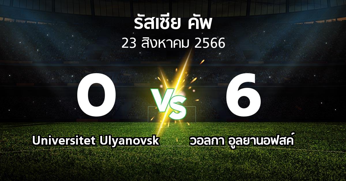 ผลบอล : Universitet Ulyanovsk vs วอลกา อูลยานอฟสค์ (รัสเซีย-คัพ 2023-2024)