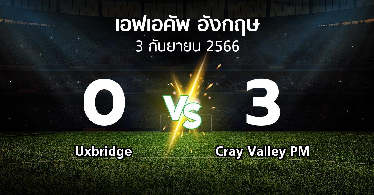 ผลบอล : Uxbridge vs Cray Valley PM (เอฟเอ คัพ 2023-2024)